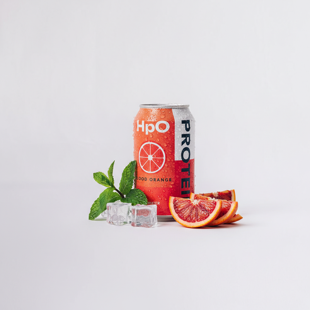 HpO Protein Sparkling Water Blood Orange